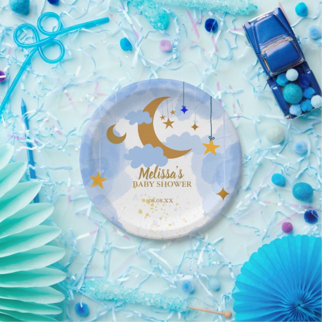 Plato De Papel Twinkle twinkle pequeño personalizado estrella (Fiesta)