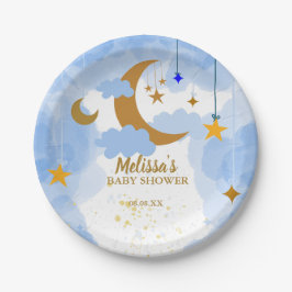 Plato De Papel Twinkle twinkle pequeño personalizado estrella