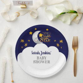 Plato De Papel Twinkle Twinkle Star Baby Shower