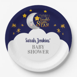 Plato De Papel Twinkle Twinkle Star Baby Shower