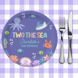 Plato De Papel TWO the SEA Party – 2nd Birthday Ocean Theme