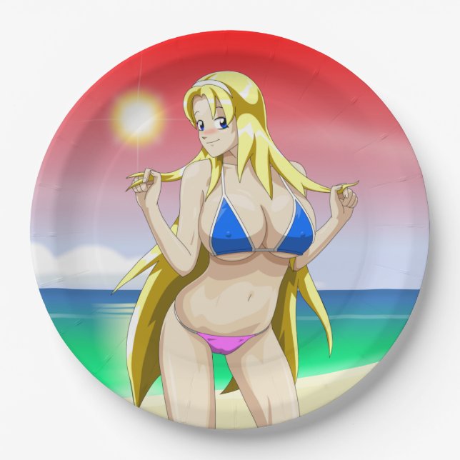 Plato De Papel Ucogi Summer (Anverso)