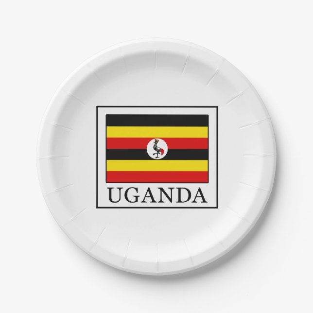 Plato De Papel Uganda (Anverso)