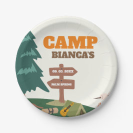 Plato De Papel Último Camino Antes Del Veil Camp Bachelorette