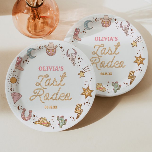 Plato De Papel Último Rodeo Disco Vaquera Semana de Despedida de  (Subido por el creador)
