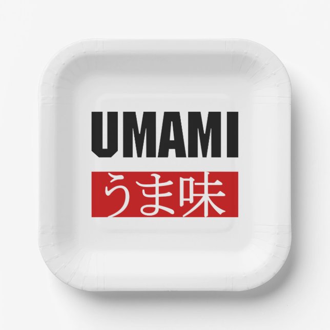 PLATO DE PAPEL UMAMI う ま 味 (Anverso)