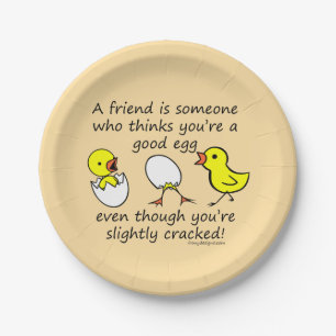 Plato De Papel Un amigo es una curiosa cita de BFF