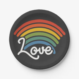 Plato De Papel Un arcoiris de amor