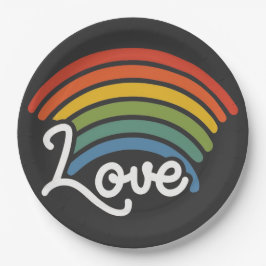 Plato De Papel Un arcoiris de amor