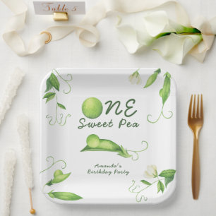 Plato De Papel Un Cumpleaños de Sweet Pea