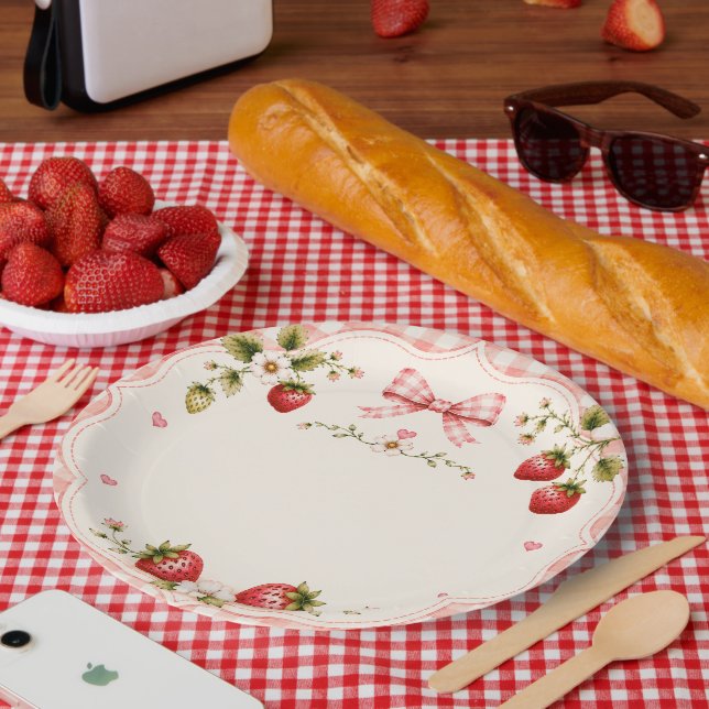 Plato De Papel Un Cumpleaños Dulce como una Fruta (Picnic)