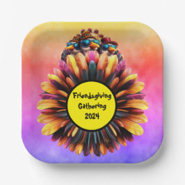 Plato De Papel Un día de acción de gracias divertida