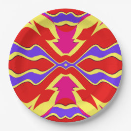 Plato De Papel Un diseño clásico de papel elegante de varios colo