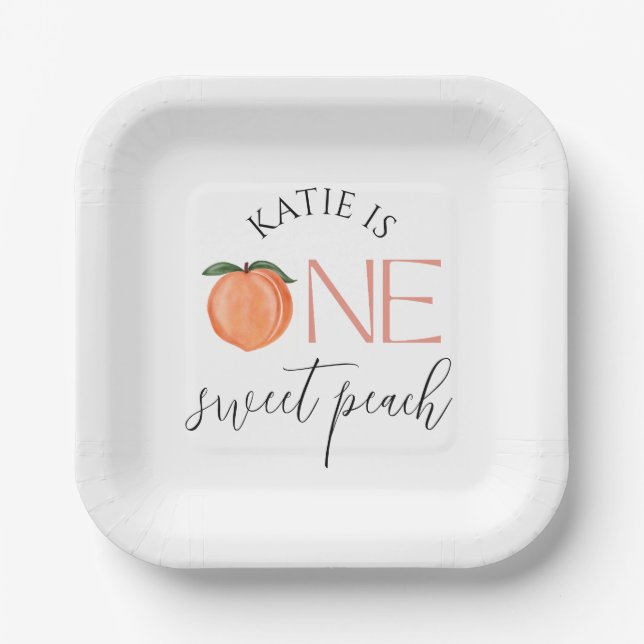 Plato De Papel Un dulce de cada 1.ª plancha de cumpleaños (Anverso)