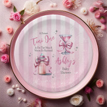Un dulce Tini Un Chica De Coqueta Rosa Baby Shower
