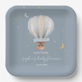 Plato De Papel Un Globo Aerostático Explorador Personalizado