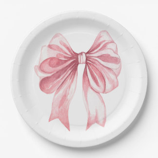 Plato De Papel Un lazo para bebé niña Tini