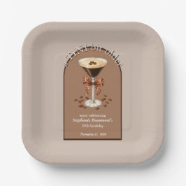 Plato De Papel Un Martini Un Poco Más Viejo Café Exprés Arco Marr