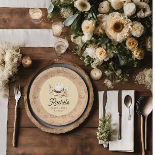 Plato De Papel Un niño pequeño de la noche, placas de papel para 