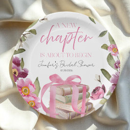 Plato De Papel Un nuevo capítulo de libros | Ducha nupcial acuáti