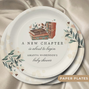 Plato De Papel Un nuevo capítulo está a punto de comenzar Baby Sh