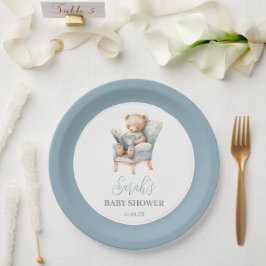 Plato De Papel Un nuevo capítulo inicia Baby Shower Boy