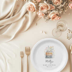 Plato De Papel Un nuevo capítulo inicia Baby Shower del libro de