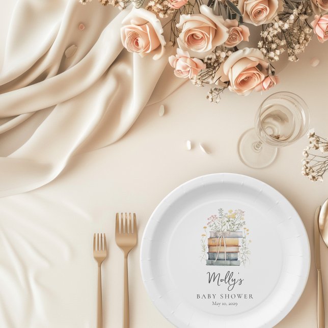 Plato De Papel Un nuevo capítulo inicia Baby Shower del libro de  (Subido por el creador)