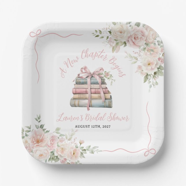 Plato De Papel Un nuevo capítulo inicia ducha de novia (Anverso)