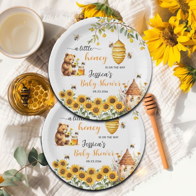 Plato De Papel Un pequeño Baby Shower de miel (Subido por el creador)