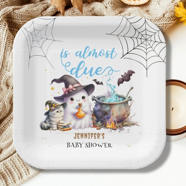Plato De Papel ¡Un Pequeño Boo! Baby Shower de Boy Cute Halloween (Subido por el creador)