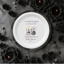 Plato De Papel Un pequeño chicle casi se espera en Baby Shower de