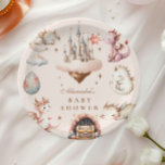 Plato De Papel Un pequeño dragón está en camino a Baby Shower<br><div class="desc">Haz que tu ducha de bebé sea aún más encantadora con los platos de papel de "A Little Dragon is the Way". Diseñados para coincidir con una celebración caprichosa, con temática de dragón, estos platos robustos y de diseño le dan un toque mágico a su mesa mientras que la limpieza...</div>