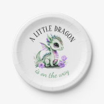 Un Pequeño Dragón Está En Camino De Baby Shower