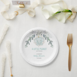 Plato De Papel Un pequeño elefante Baby Shower