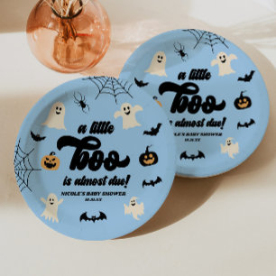 Plato De Papel ¡Un pequeño fantasma está a punto de llegar! Baby