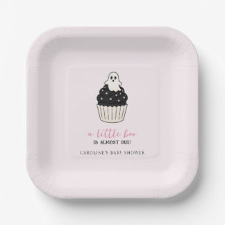 Plato De Papel Un pequeño fantasma para un baby shower de Hallowe