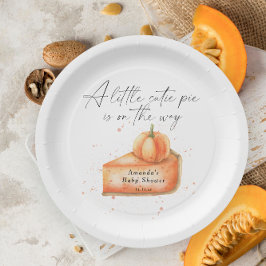 Plato De Papel "Un pequeño pastelito está en camino" baby shower