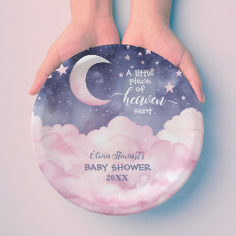 Plato De Papel Un pequeño pedazo de celestial enviado a Baby Show