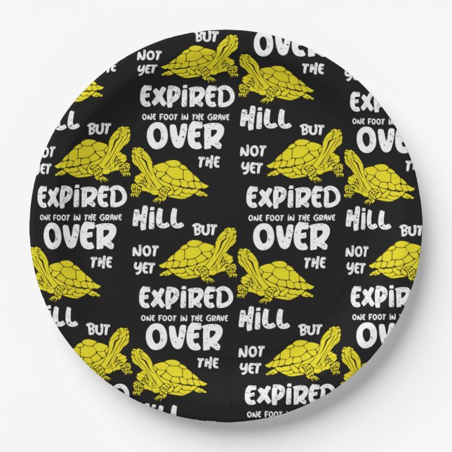 Plato De Papel Un Pie En La Tumba (Anverso)