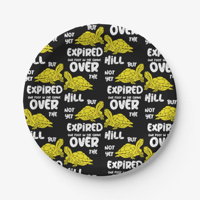 Plato De Papel Un Pie En La Tumba (Anverso)