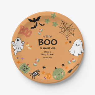 Plato De Papel Un poco de humor para Fantasma Baby Shower