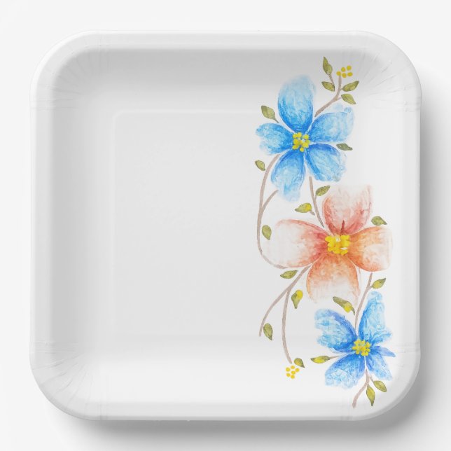 Plato De Papel Un poco de primavera (Anverso)