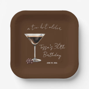 Plato De Papel Un poco más viejo Espresso Martini Fiesta temática