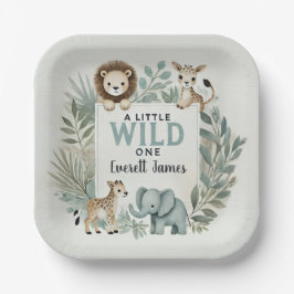 Plato De Papel Un poco salvaje