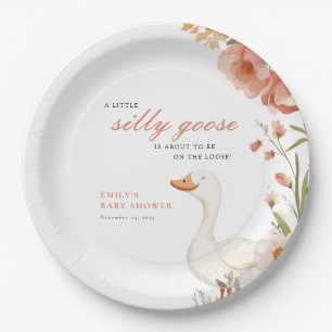 Plato De Papel Un poco tonto Chica Baby Shower