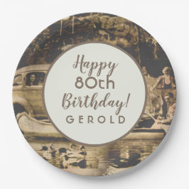 Plato De Papel Una buena cosecha 80 años