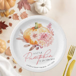 Plato De Papel Una Calabaza Está En Camino De Baby Shower<br><div class="desc">Eche un vistazo a este encantador diseño de temática de otoño con un bonito arreglo de calabaza floral. No olvide explorar la colección para encontrar artículos complementarios como tarjetas de presentación, juegos y suministros de fiesta. Si necesita ayuda con la personalización o tiene alguna solicitud especial, no dude en contactarme...</div>