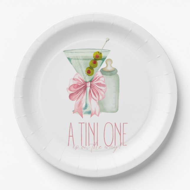 Plato De Papel Una chica Tini (Anverso)