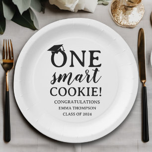 Plato De Papel Una Clase De Cookie Inteligente De Graduación 2024